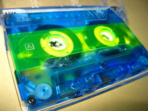 使用済み　中古　カセットテープ　富士アクシア　BOX2　Type2　ハイポジ 46分　1本　爪あり　No1662ケース割れあなあり