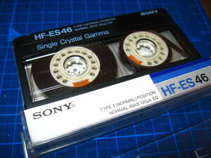 使用済み　中古　カセットテープ　SONY　HF-ES46　Type1　ノーマル 46分　1本　爪あり　No1687