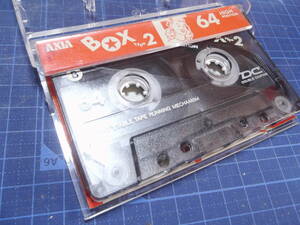 使用済み　中古　カセットテープ　富士アクシア　BOX2　Type2　ハイポジ 64分　1本　爪なし　No9