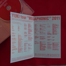 YUKI tour “MEGAPHONIC 2011 DVD 未使用ソロとしては初となるアリーナ・ツアーMEGAPHONIC 11月3日の横浜アリーナ公演の模様を収録_画像7