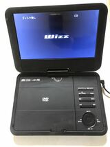 23M10-38N：【中古動作確認品】 Wizz ポータブルDVDプレーヤー DV-PW920 ダイニチ電子 ホワイト リモコン ACアダプター付き_画像2