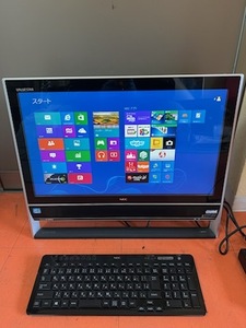 【NEC エヌイーシー】一体型PC/Core i7 3630QM(第3世代)/HDD 2TB PC-VN770LS1JB リモコン、アダプター、キーボード付