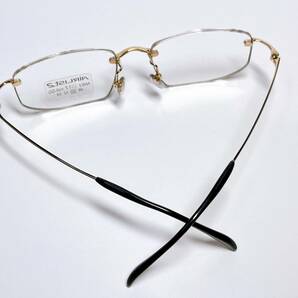 ふちなし 日本製 メガネ ★ チタン 軽量 ゴールド ★ ツーポイント 男性用 メガネフレーム の画像7