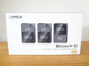 未使用 COMICA BoomX-D D2 ワイヤレスカメラマイク ビデオマイク 2.4G無線 2台送信機 1台受信機セット