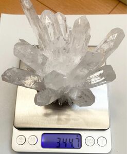 クリスタル 水晶クラスター　天然石　約344g