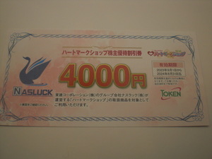 東建コーポレーションハートマークショップ株主優待割引券4000円券1枚