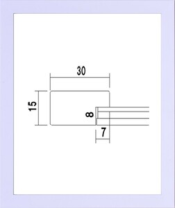 デッサン用 額縁 木製(MDF)フレーム 5906 四ッ切サイズ ホワイト