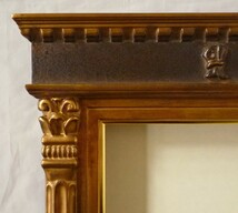 装飾祭壇額縁 油彩額縁 油絵/油彩額縁 木製フレーム SA-25 金 サイズF4号_画像4