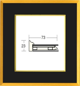 和額縁 木製フレーム 4900 サイズ F6号 紺