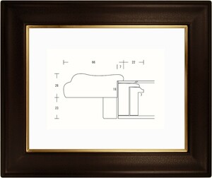 額縁 油彩額縁 油絵額縁 木製フレーム 糸巻マットなし 根来 サイズP20号
