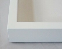 油絵用 額縁 木製フレーム K-BOX 白 サイズM4号_画像4