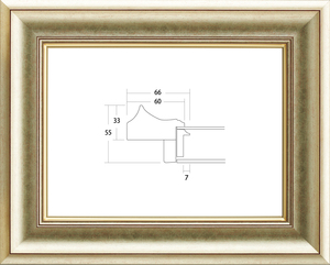 軽量額縁 油絵/油彩額縁 UVカットアクリル 8167 F15号 シルバー