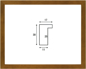 正方形の額縁 木製フレーム オーク17 400角 （ 40角 ）サイズ