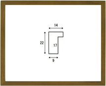 正方形の額縁 木製フレーム オーク14 300角 （ 30角 ）サイズ_画像1