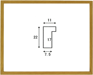 デッサン用額縁 木製フレーム オーク11 小全紙サイズ