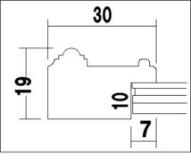 水彩用額縁 UVカットアクリル付 8226 F6号 ゴールド 金_画像3