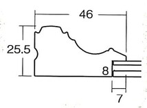 賞状額縁 許可証木製フレーム 寸五寸金雲(0325) Ａ３(大)サイズ A3サイズ ブラウン_画像3