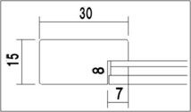 デッサン用 額縁 木製(MDF)フレーム 5906 八ッ切サイズ ホワイト_画像3