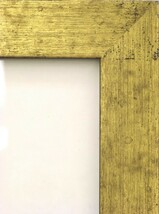 デッサン用額縁 木製フレーム 5698 半切サイズ 金柄紋 ゴールド_画像2