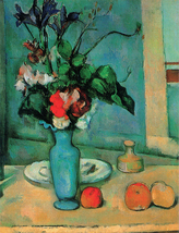 絵画 額縁付き 複製名画 世界の名画シリーズ ポール・セザンヌ 「 青い花瓶 」 サイズ 15号_画像2