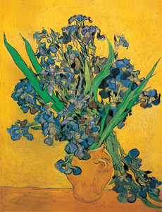 絵画 複製名画 キャンバスアート 世界の名画シリーズ ヴィンセント・ヴァン・ゴッホ 「 アイリスの花瓶 」 サイズ 20号