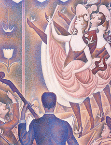 絵画 複製名画 キャンバスアート 世界の名画シリーズ ジョルジュ・スーラ 「 シャユ踊り 」 サイズ 6号