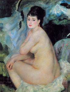 絵画 複製名画 キャンバスアート 世界の名画シリーズ ピエール・オーギュスト・ルノワール 「 ソファに座っている女性 」 サイズ 20号