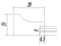 水彩用額縁 樹脂製 UVカットアクリル付 8155 サイズ F6号 ブラウン 銀_画像3