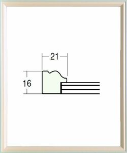 デッサン用 額縁 木製 5654 三三サイズ パールブルー