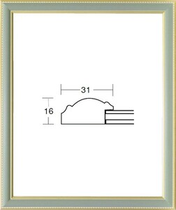 デッサン用額縁 9614 大衣サイズ グリーン