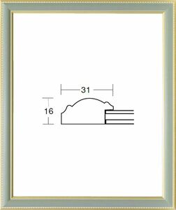 デッサン用額縁 9614 三三サイズ グリーン