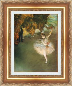 絵画 額縁付き 複製名画 世界の名画シリーズ エドガー・ドガ 「ステージ上のダンスの女の子」 サイズ 8号