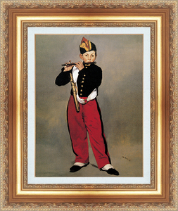 絵画 額縁付き 複製名画 世界の名画シリーズ エドゥアール・マネ 「笛吹く少年」 サイズ 15号