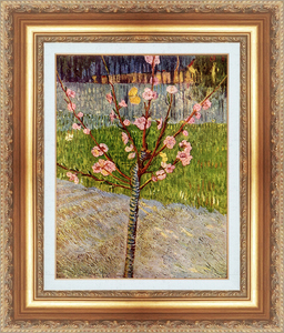 Art hand Auction Gemälde mit Rahmen Reproduktion eines berühmten Gemäldes Weltberühmte Gemäldeserie Vincent van Gogh Zweige mit Mandelblüten Größe 6, Gehäuse, Innere, Andere