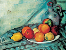 絵画 額縁付き 複製名画 世界の名画シリーズ ポール・セザンヌ 「 卓上の果物と水瓶 」 サイズ 8号_画像2