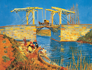 絵画 複製名画 キャンバスアート 世界の名画シリーズ ヴィンセント・ヴァン・ゴッホ 「 アルルの道橋 」 サイズ 6号