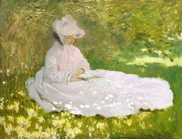 Gemälde Reproduktion Meisterwerk Leinwand Art World Masterpiece Series Claude Monet Frühling Größe 6, Gehäuse, Innere, Andere