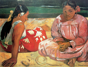 絵画 複製名画 キャンバスアート 世界の名画シリーズ ポール・ゴーギャン 「 タヒチの女性 」 サイズ 15号