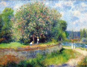 Art hand Auction Gemälde-Reproduktion, Meisterwerk, Leinwandbild, Art World, Meisterwerk-Serie, Pierre-Auguste Renoir, blühende Rosskastanie, Größe 6, Gehäuse, Innere, Andere