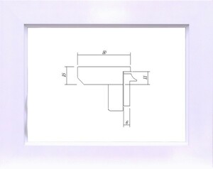 油絵/油彩額縁 木製フレーム 3450 サイズ WSM ホワイト 白