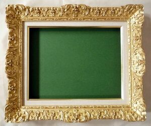 油絵/油彩額縁 木製フレーム アクリル付 7821 サイズ F10号 ゴールド 金