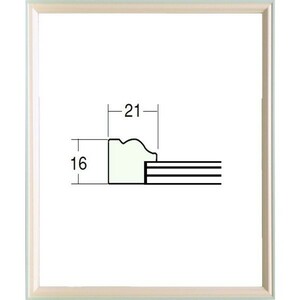 木製フレーム デッサン用 額縁 5654 半切サイズ パールブルー