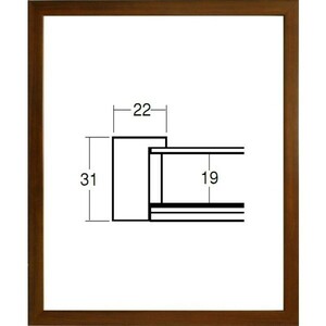 デッサン用額縁 5660 太子サイズ ブラウン