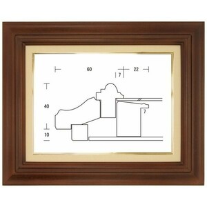 額縁 油彩額縁 油絵額縁 木製フレーム 不二型 オーク サイズF25号