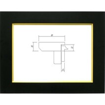 額縁　油絵/油彩額縁 木製フレーム 3450 サイズ F10号 ブラック 黒_画像1
