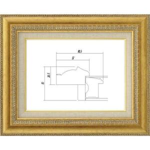 額縁　油絵/油彩額縁 アクリル付 9631-TO F15号 ゴールド 金