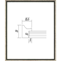 デッサン用額縁 木製フレーム 5902 太子サイズ Ｓ/グリーン シルバー_画像1