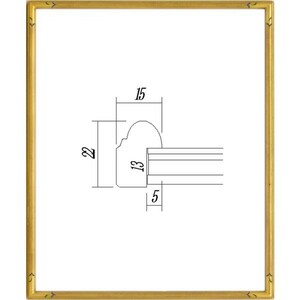 デッサン用額縁 木製フレーム 7201 太子サイズ ゴールド