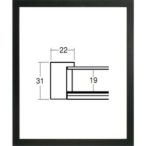 デッサン用額縁 5660 太子サイズ 黒 ブラック 木製フレーム