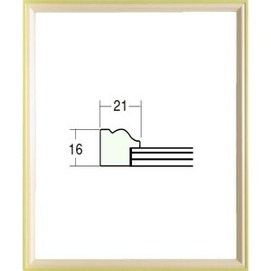 木製フレーム デッサン用 額縁 5654 小全紙サイズ パールグリーン